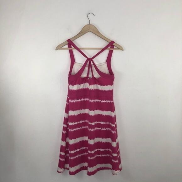 Soybu Water Lily Tie Dye Pink White Tahiti Athletic Dress Size Medium - Picture 3 of 12